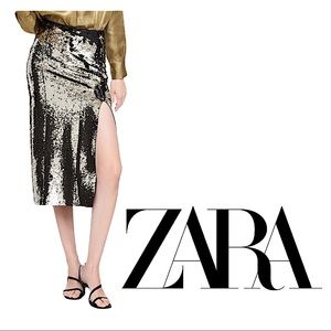 Zara Sequin Pencil Skirt!